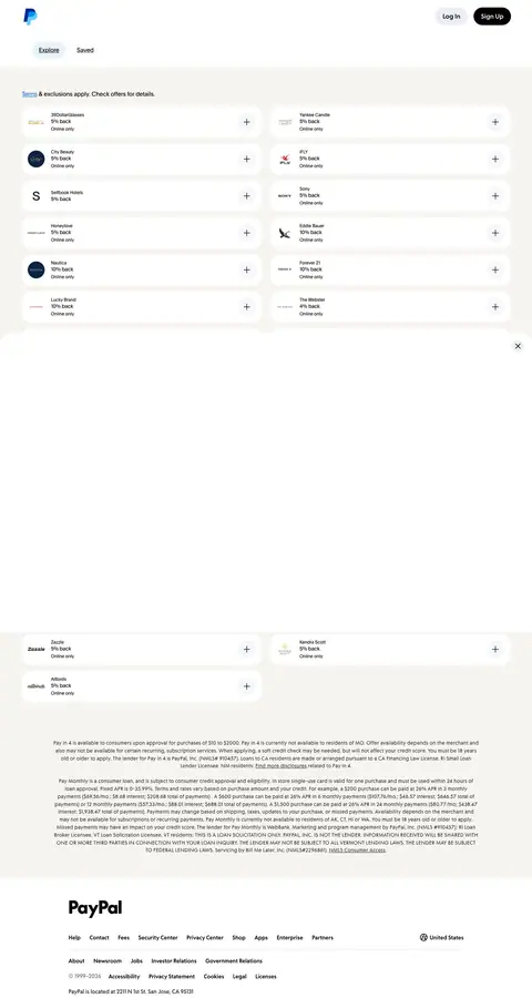 paypal.com — Promo