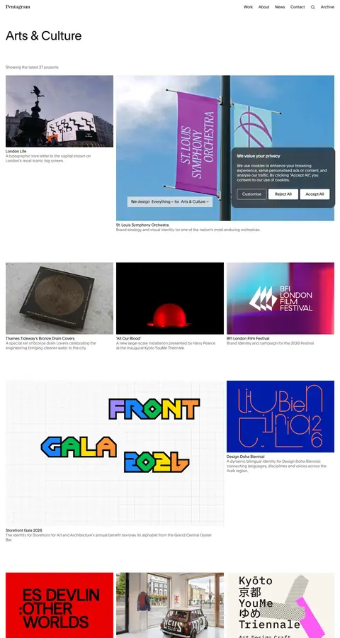 pentagram.com — Katalog