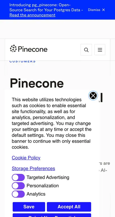 Pinecone — Boshqa
