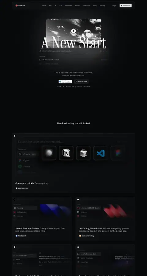Landing page