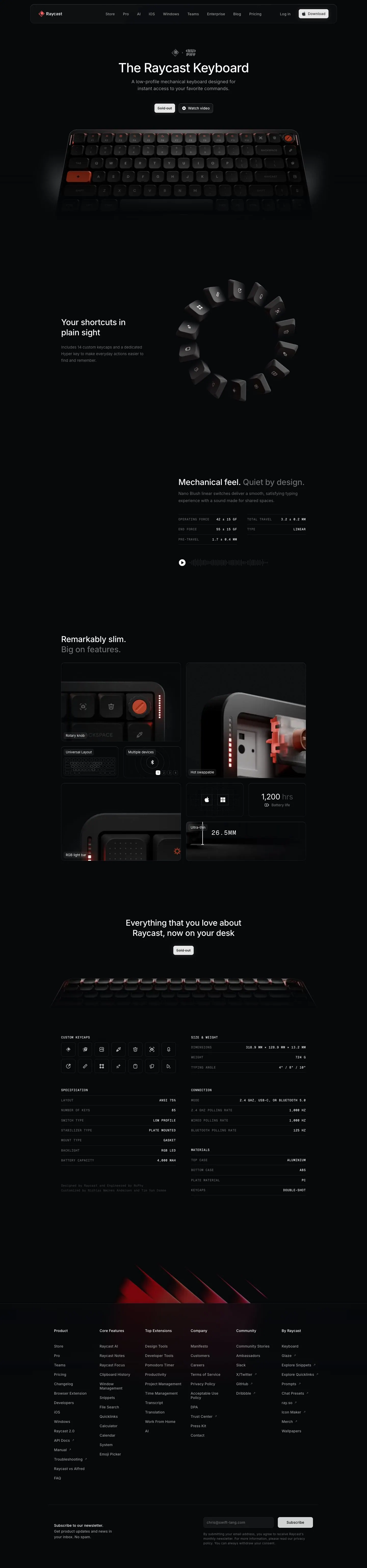 Raycast — Product