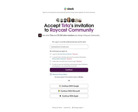 Sign up