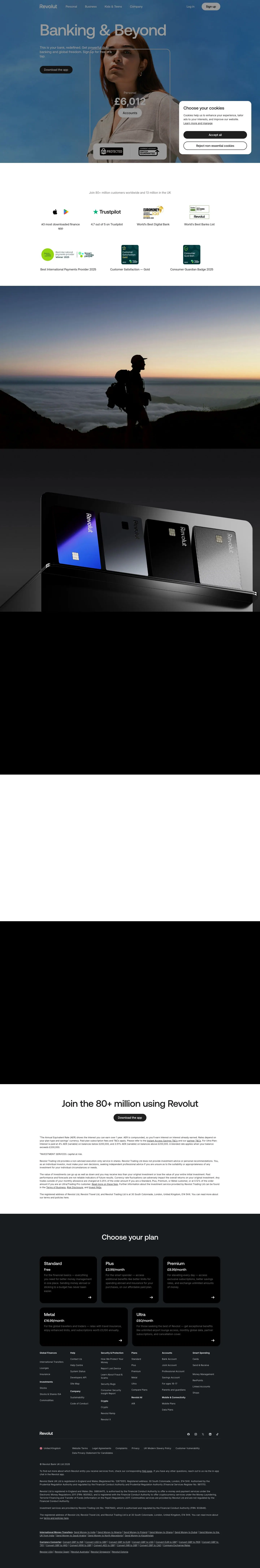 revolut.com — Landing sahifa