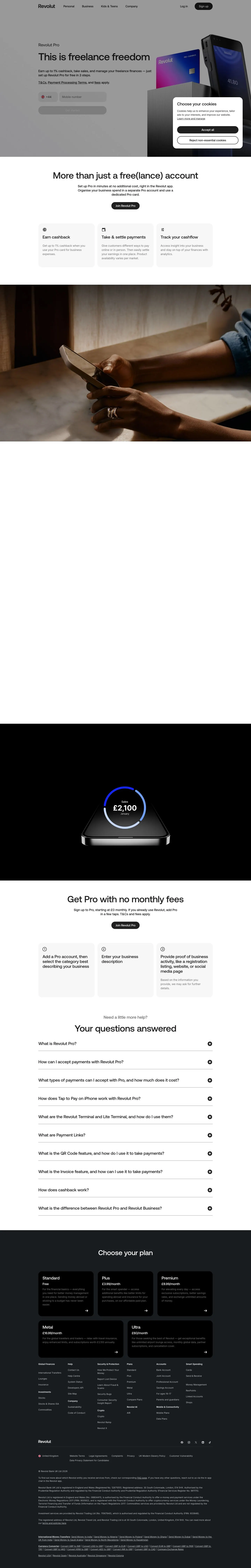 revolut.com — Landing sahifa