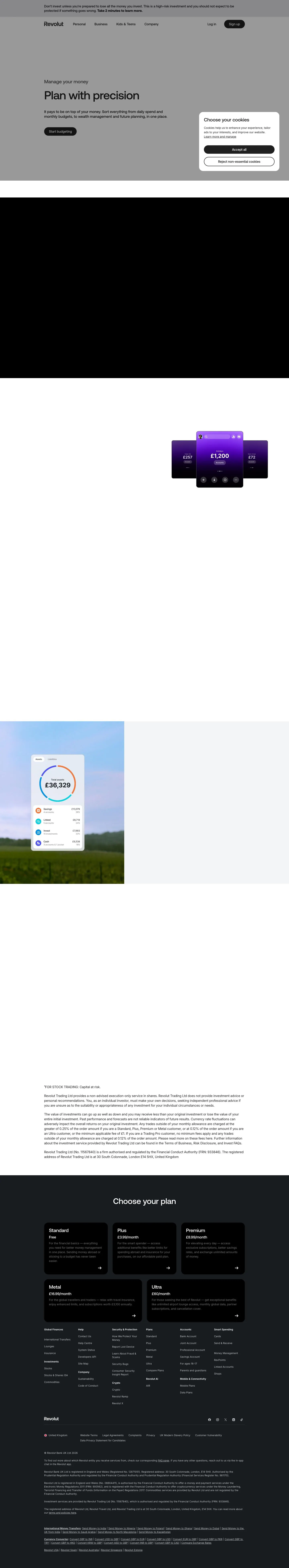 revolut.com — Landing sahifa