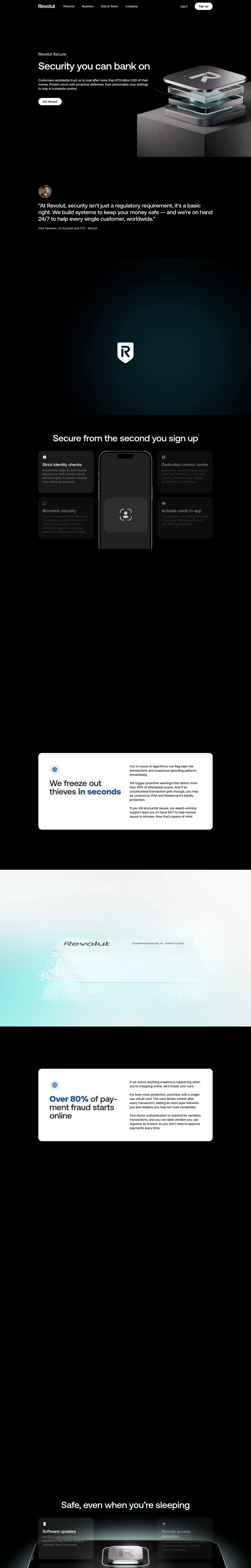 Revolut — Landing page