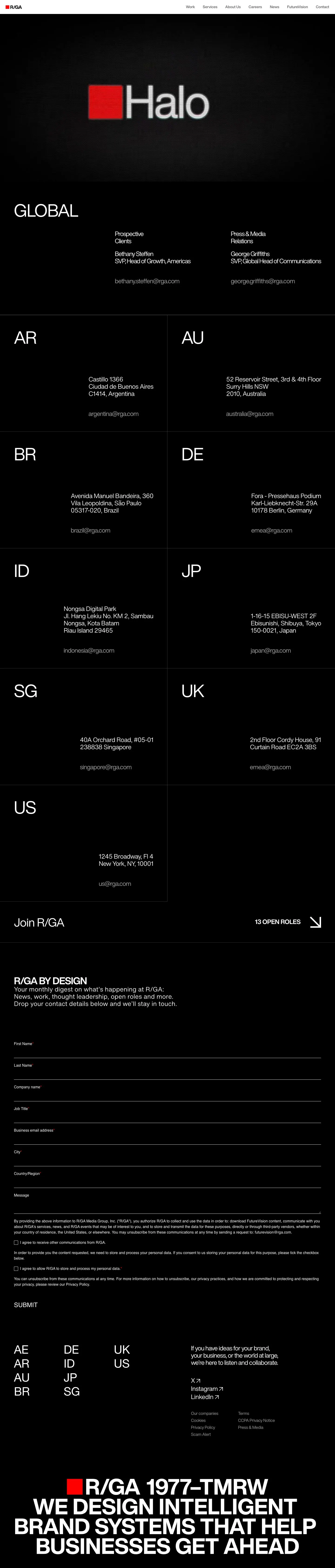 rga.com — Aloqa