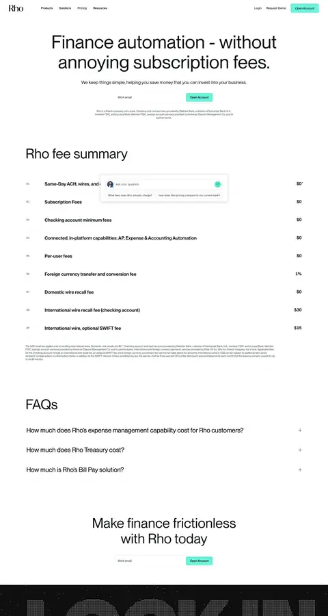 rho.co — Narxlar