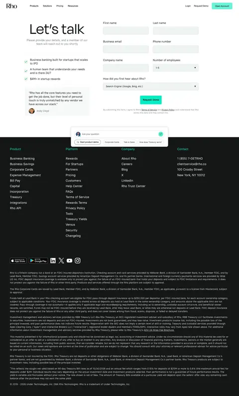 rho.co — Aloqa