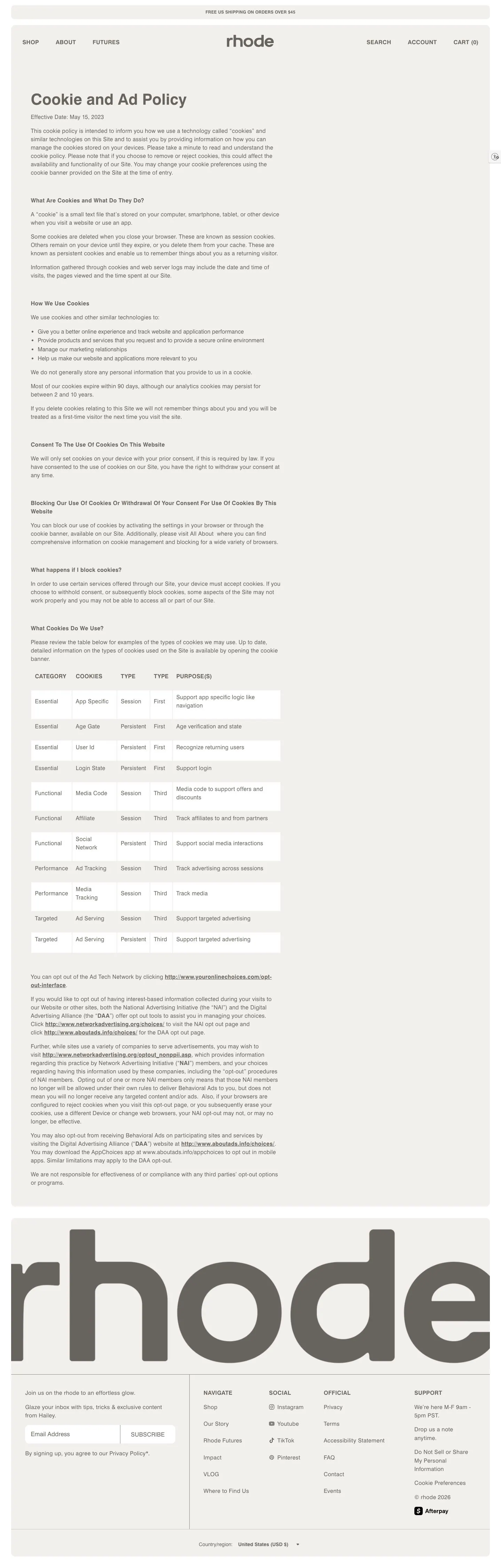 rhodeskin.com — Huquqiy