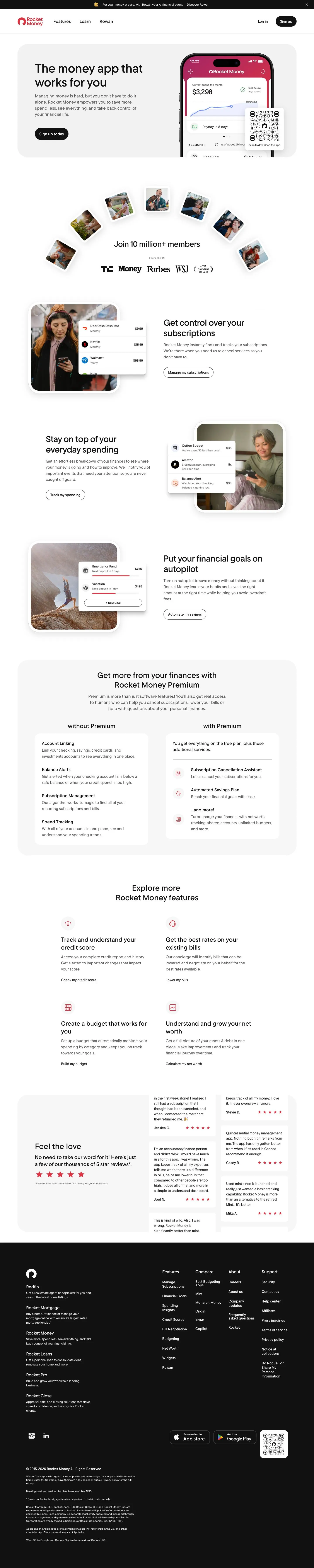 rocketmoney.com — Bosh sahifa