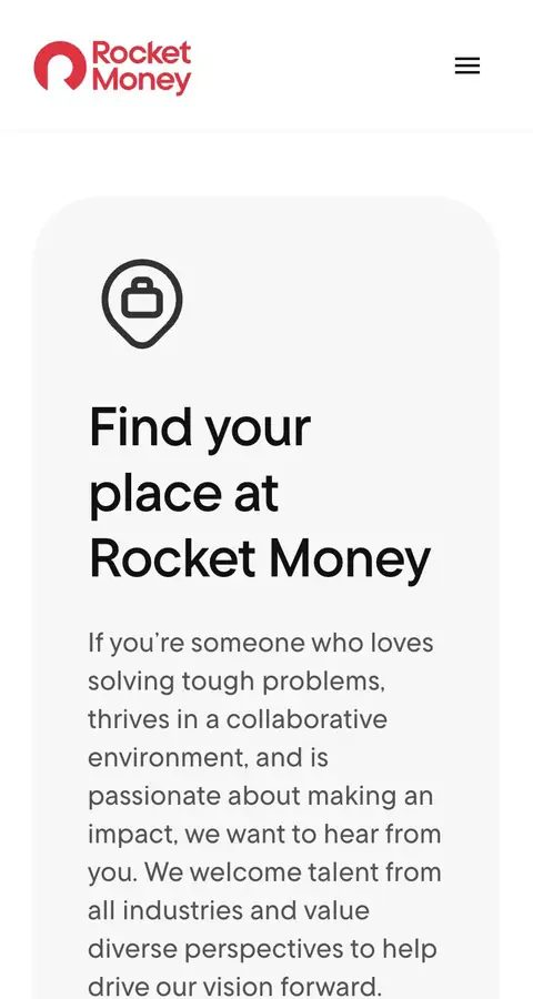 rocketmoney.com — Vakansiyalar