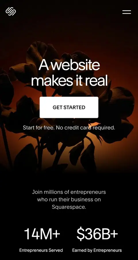 Landing page