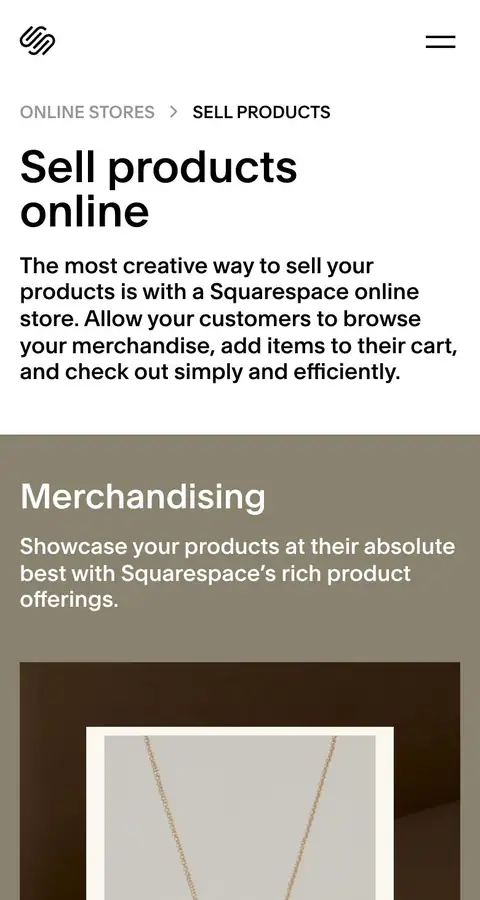 Landing page