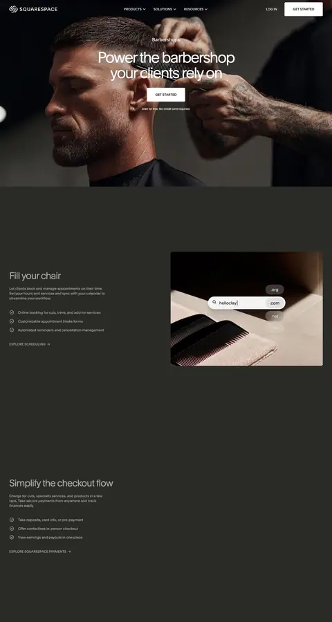 Landing page