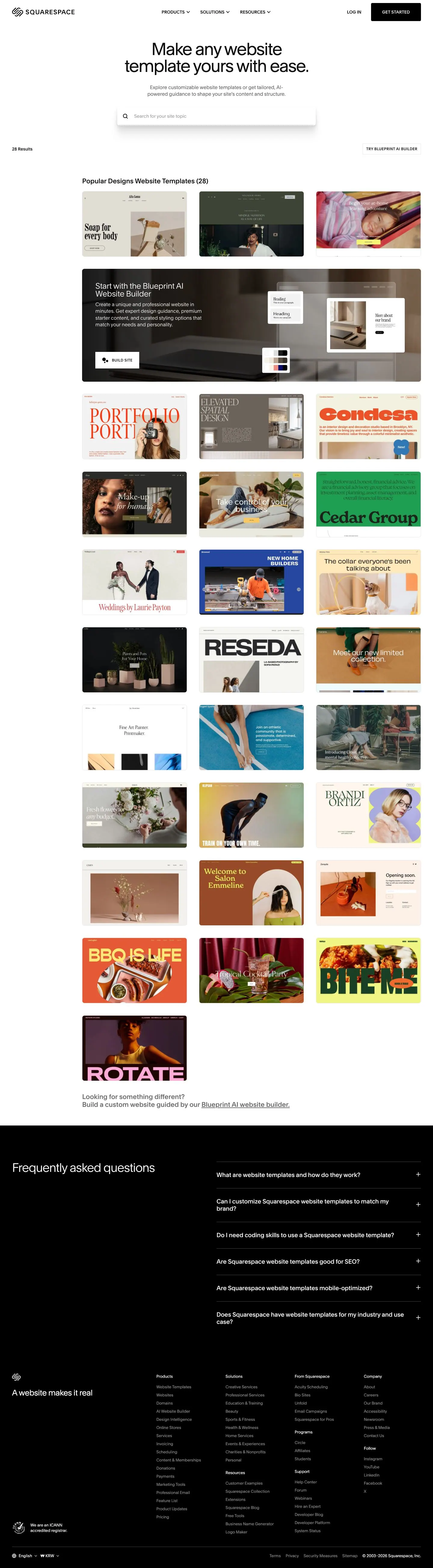 Squarespace — Catalog