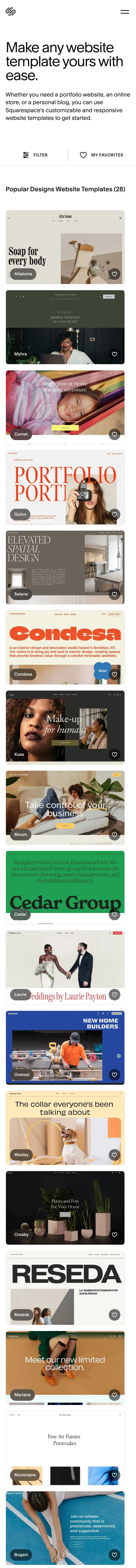 Squarespace — Catalog