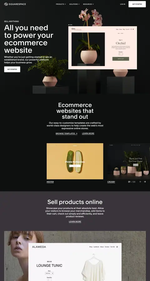 Landing page