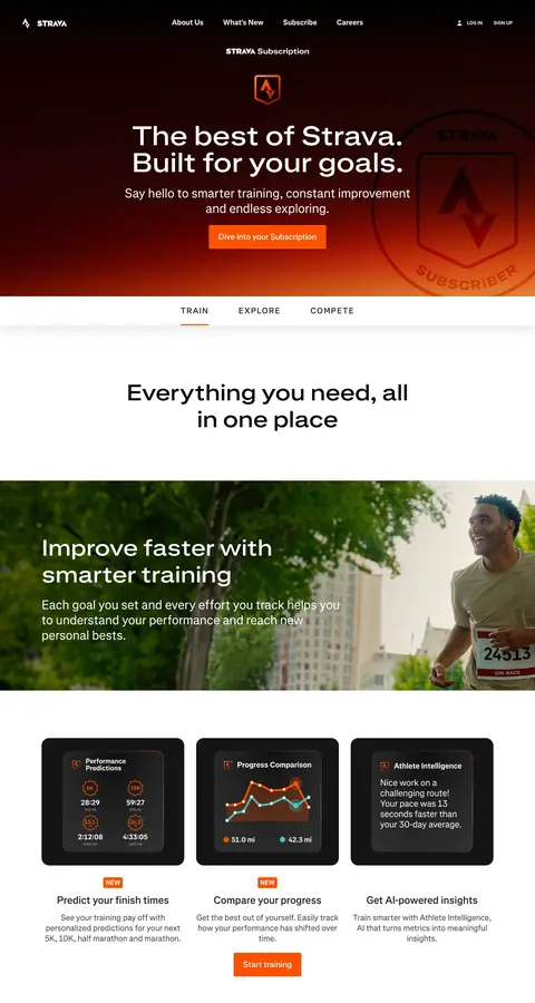 Landing page