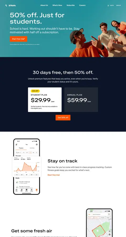 Landing page
