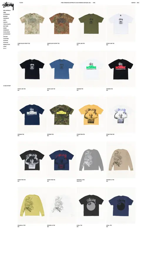 stussy.com — Katalog