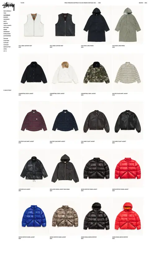 stussy.com — Katalog