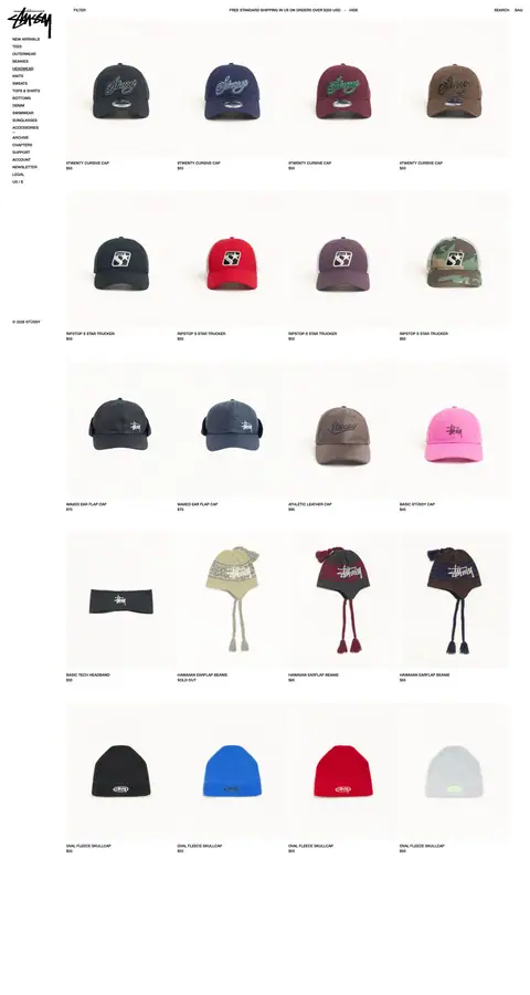 stussy.com — Katalog