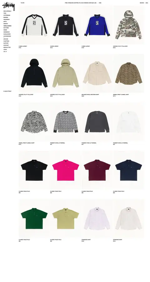 stussy.com — Katalog