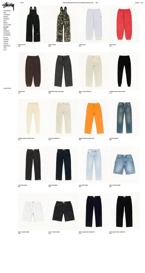 stussy.com — Katalog