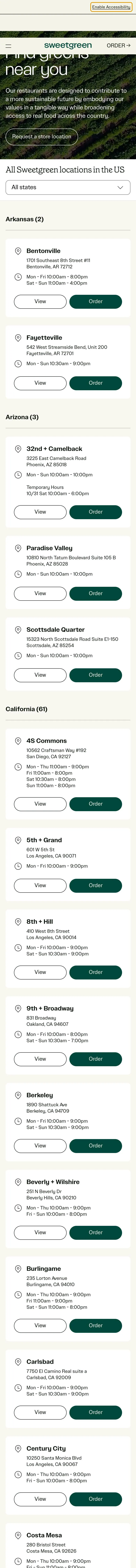 sweetgreen.com — Manzillar