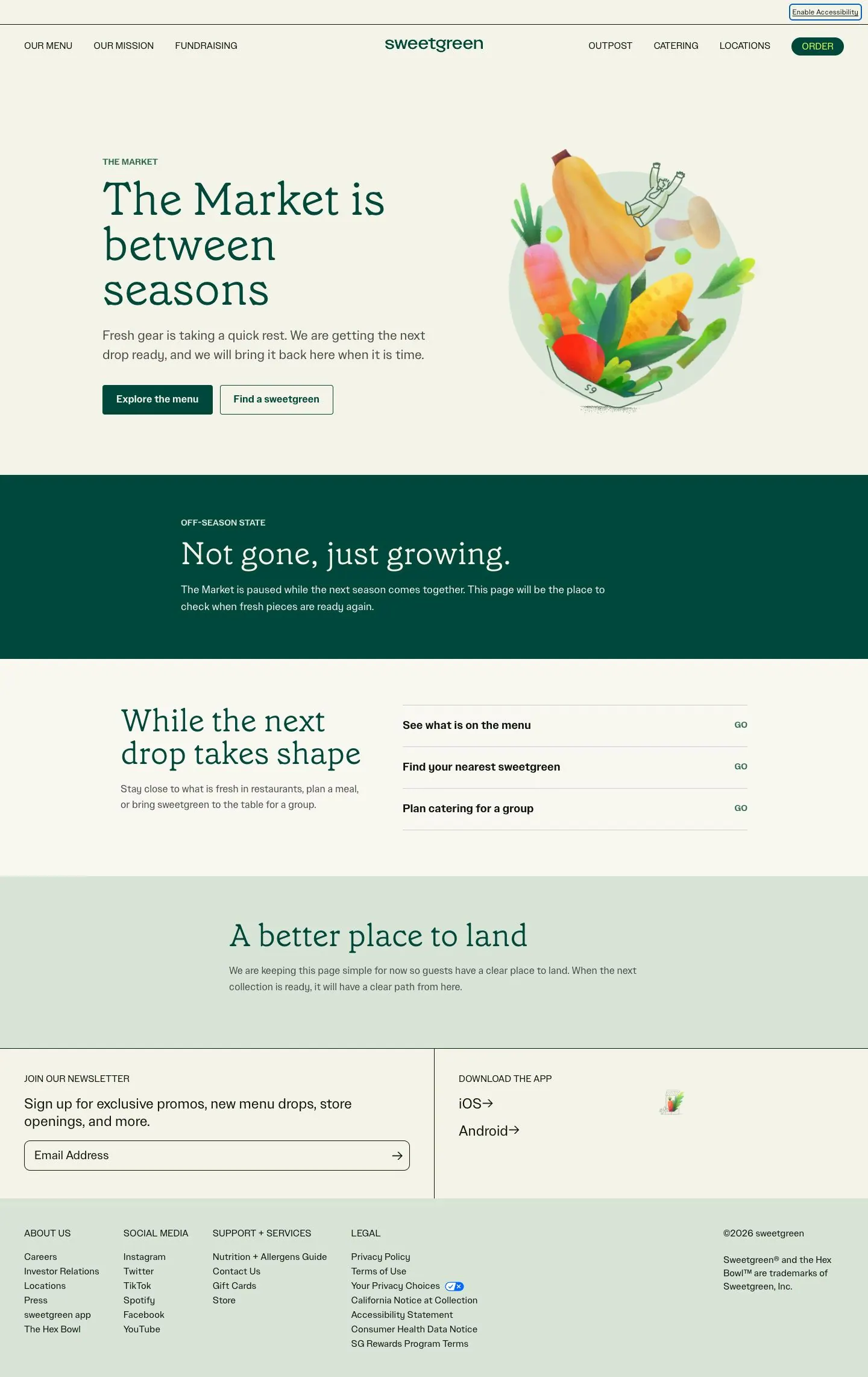 sweetgreen.com — Catalog