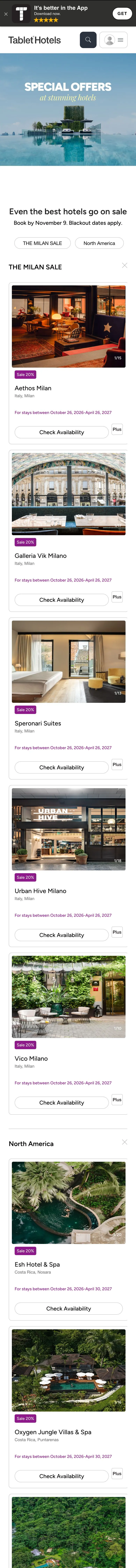 tablethotels.com — Promo