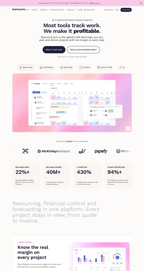 Landing page