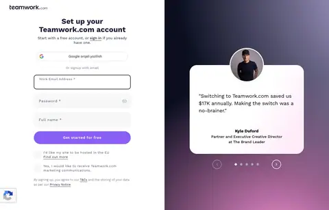 Sign up