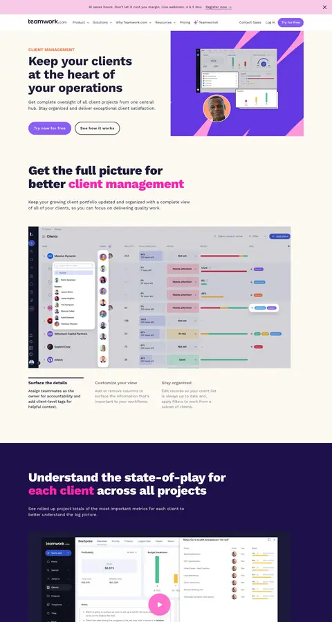 Landing page