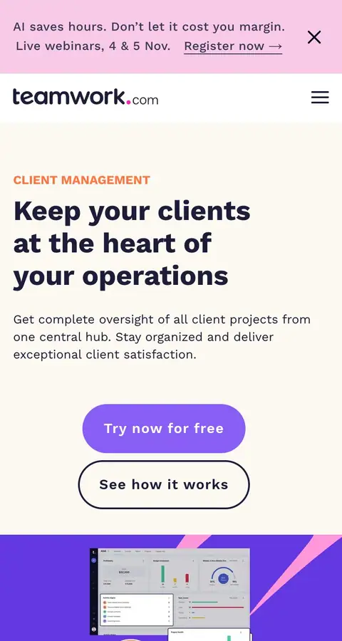 Landing page
