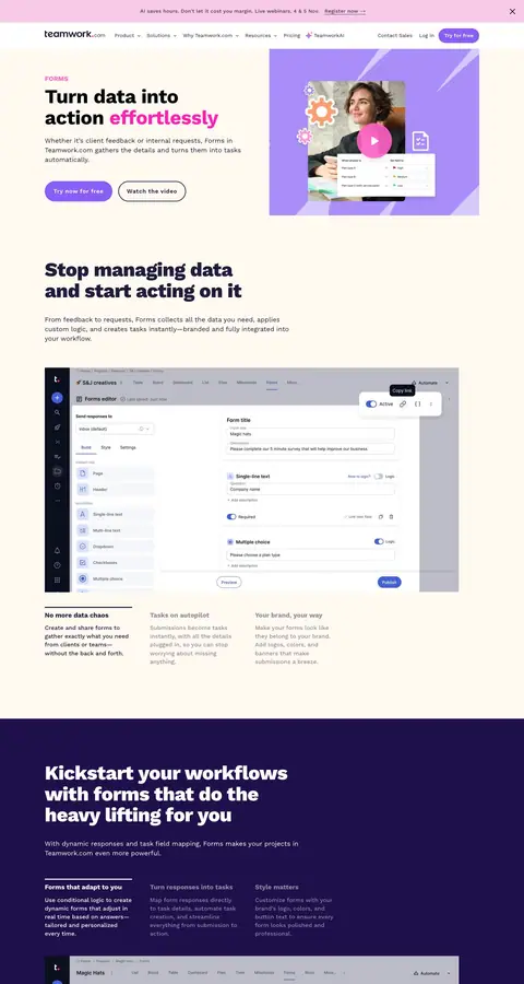 Landing page