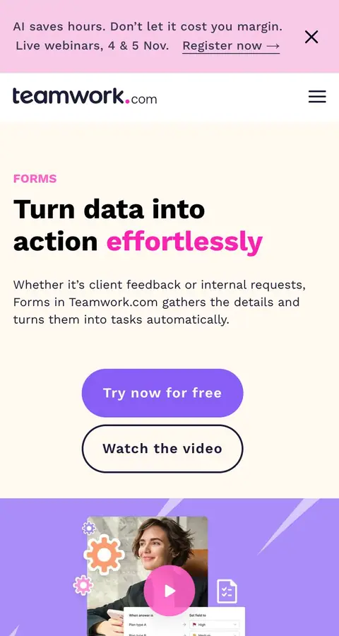Landing page