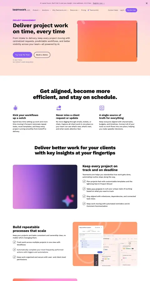 Landing page