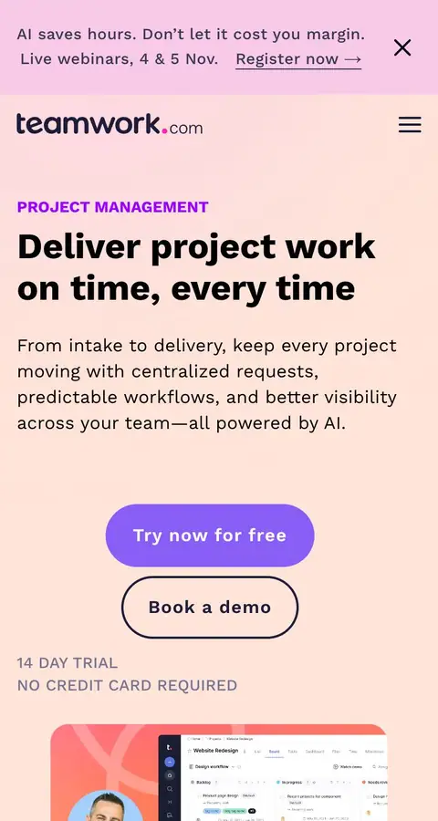 Landing page