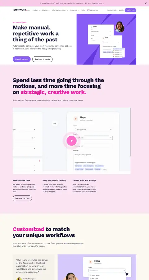 Landing page