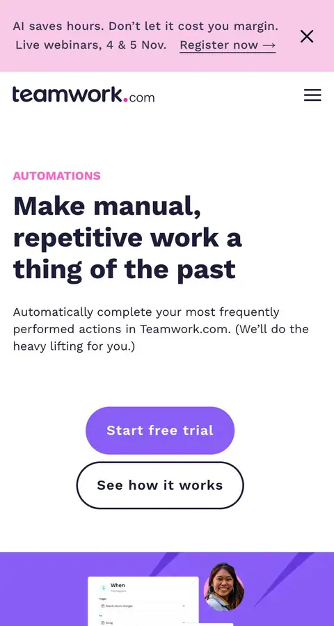 Landing page