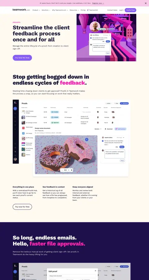 Landing page