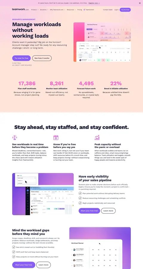 Landing page