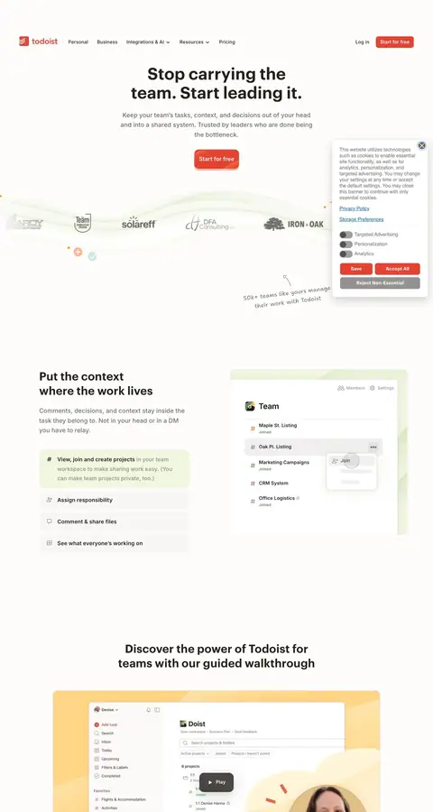 Todoist — Mahsulot