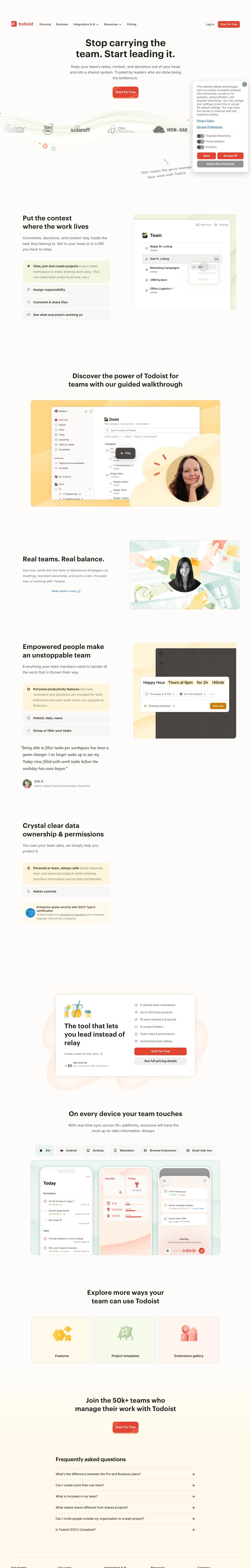 Todoist — Mahsulot