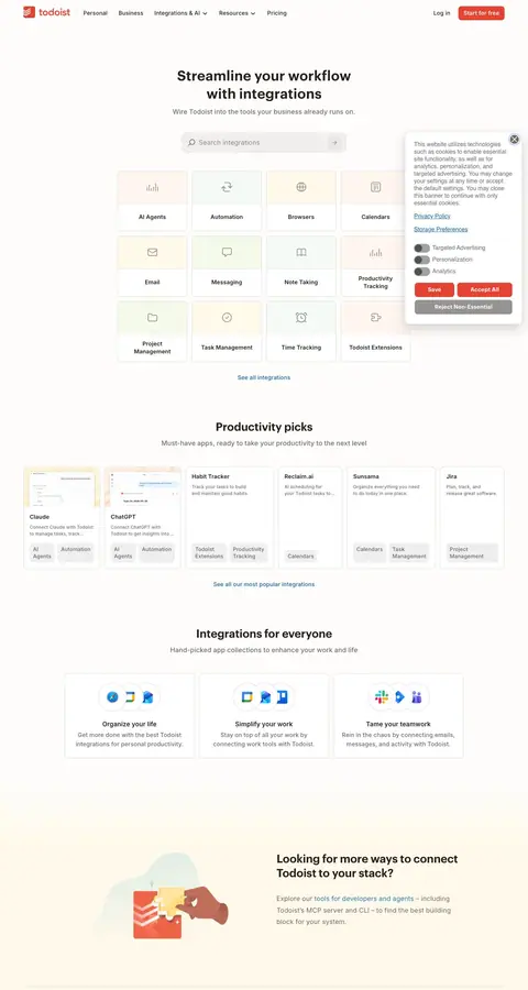 Todoist — Boshqa