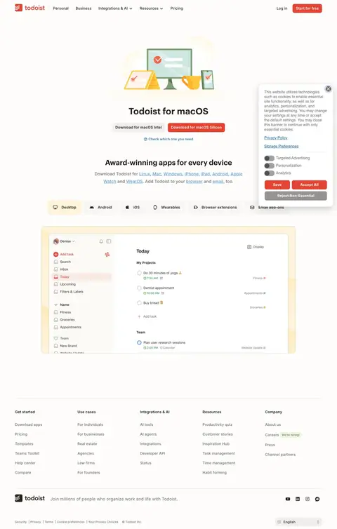 Todoist — Boshqa
