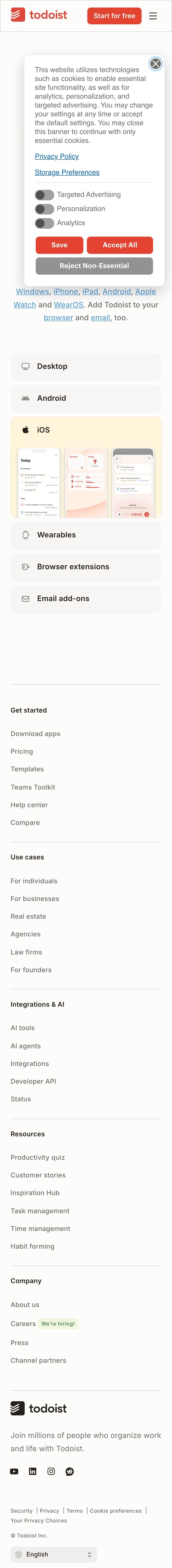 Todoist — Boshqa