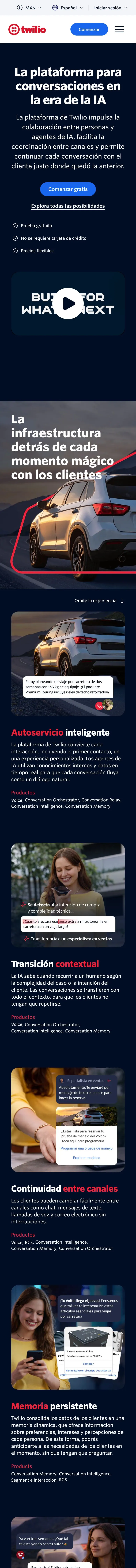 Twilio — Landing sahifa